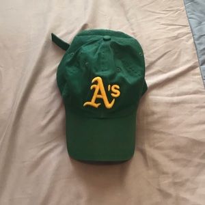 A’s strapback hat adjustable